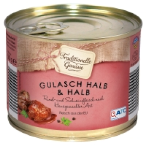 Traditionelle Genüsse Fleischgericht in der Dose 500 g 2.99 €