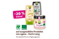 Denns  - 20 % Rabatt auf ausgewählte Produkte von agava - Karin Lang
