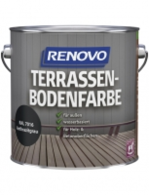 Terrassenbodenfarbe, anthrazit, deckend, 4l