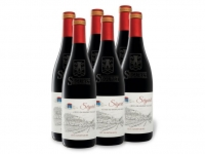 Lidl  6 x 0,75-l-Flasche Les Aumoniers Côtes du Rhône Villages AOP trocken, 