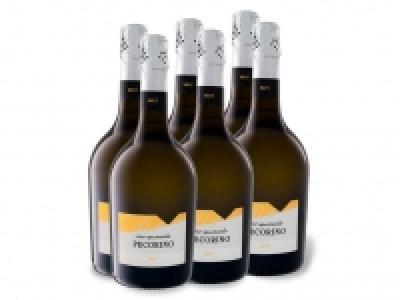 Lidl  6 x 0,75-l-Flasche Weinpaket Pecorino Vino Spumante brut, Schaumwein