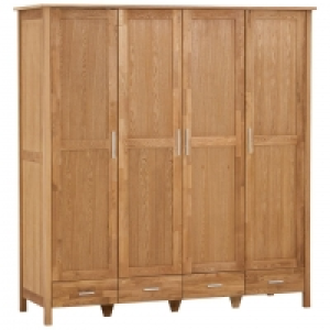 Kleiderschrank New Oak (4-türig, Eiche, geölt) 550.00 €