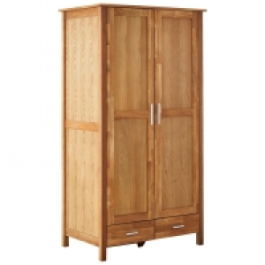 Dänisches Bettenlager  Kleiderschrank New Oak (2-türig, Eiche, geölt)