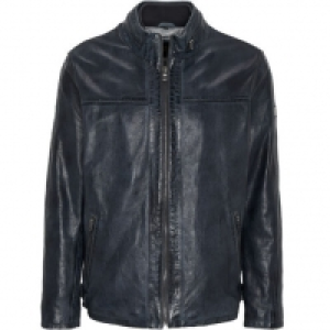 Otto Kern Lederjacke, Reißverschluss, Stehkragen, für Herren