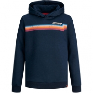 Jack & Jones Sweatshirt, Hoodie, Front-Print, Baumwolle, für Jungen