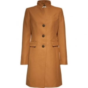 Esprit Kurzmantel, uni, Stehkragen, Knopfleiste, für Damen