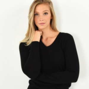 Adagio Seide-Cashmere Pullover Monaco 1 Zoll, V-Ausschnitt, für Damen 49.99 €