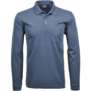 Ragman Poloshirt, Langarm, Softknit, für Herren
