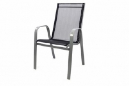 Vcm Gartenstuhl Stapelstuhl Stapelsessel Hochlehner Rahmen grau Textil 31.90 €