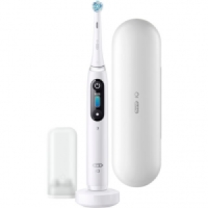 Oral-B iO Series 8N Elektrische Zahnbürste, weiß alabaster