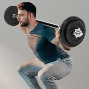 Kurz- und Langhantel-Set, 30 kg