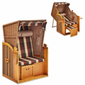 Gardiola Balkon-Strandkorb HELGOLAND - braun-grün - 90 cm breit 199.00 €
