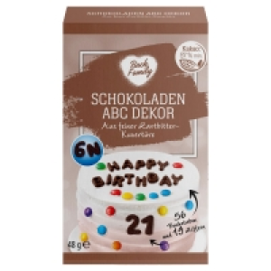 Back Family Schokoladen ABC Dekor 48 g 1.49 €