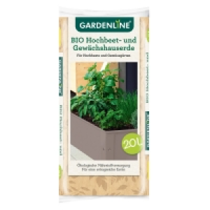 Aldi Süd  GARDENLINE® Bio-Hochbeet- und Gewächshauserde