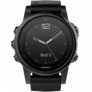 Garmin fenix 5s saphir Smartwatch 010-01685-11, Schwarz