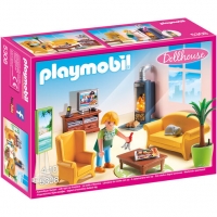 Karstadt  PLAYMOBIL® Dollhouse - Wohnzimmer mit Kaminofen 5308