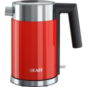 Graef Edelstahl Wasserkocher WK403, 1 Liter, rot
