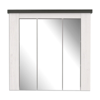 Roller  Spiegelschrank - weiß - 79 cm breit