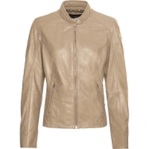 MANGUUN Collection Lederjacke, uni, Stehkragen, Reißverschlusstaschen, 99.99 €
