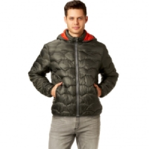 Karstadt  Globetrotter Steppblouson, uni, Kapuze, Reißverschluss, Kinnschutz, fü