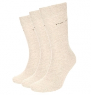 Tom Tailor Socken, 3er Pack, uni, Schriftzug, für Herren