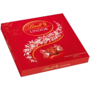 Lindt Lindor Präsent Milch, rot, 500 g