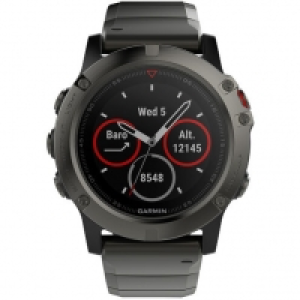 Garmin fenix 5X Saphir Smartwatch 010-01733-03, Slate Gray Metall