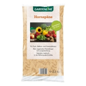 GARDENLINE® Pasteurisierte Hornspäne 2,5 kg 3.79 €