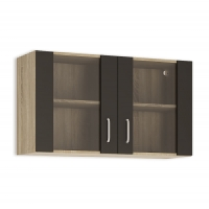 Glashängeschrank - anthrazit-Sonoma Eiche - 100 cm breit 59.00 €