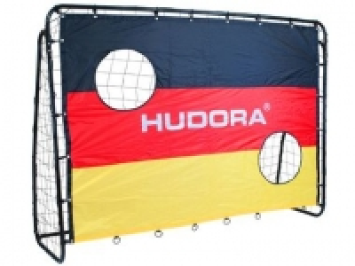 HUDORA Fu&szlig;balltor Match D mit Torwand, Ma&szlig;e 213 x 152 x 76 cm