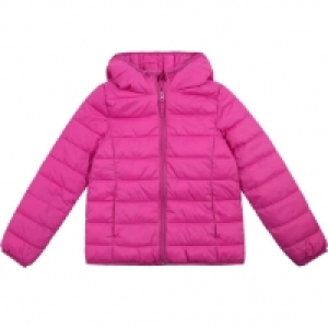 Steppjacke, Kapuze, vegan, Elastikbündchen, für Mädchen