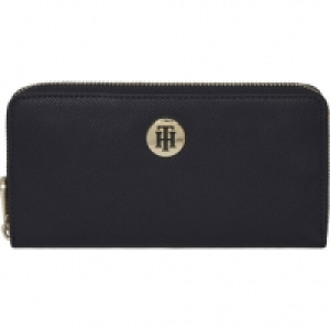 Tommy Hilfiger Geldbörse HONEY LRG ZA WALLET, Reißverschluss, Emblem