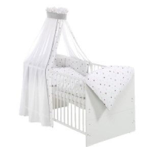 Schardt Komplettbett Classic-Line weiß, Sternchen rot