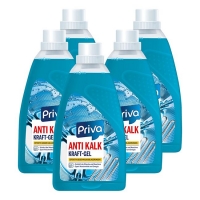 Netto  Priva Anti-Kalk Wasserenthärter Gel 1 Liter, 5er Pack
