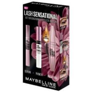 Maybelline New York Lash Sensational Make-Up Set mit Lash Sensational Very Black, Primer u
