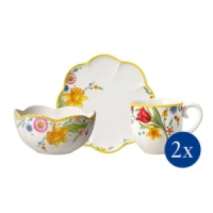 Karstadt  Villeroy & Boch Frühstücks-Set für 2, 6tlg. Spring Awakening