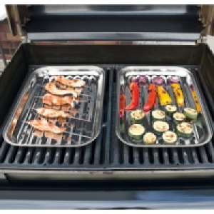 Edelstahl-Grillschalen 2er-Set 7.99 €