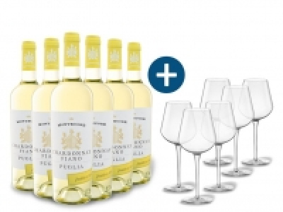 6 x 0,75-l-Flasche Weinpaket Montecore Chardonnay/Fiano Puglia IGP hal 49.99 €