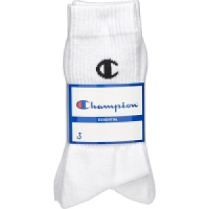 Ideenwelt Crew Socken Champion 3er weiß 35-38