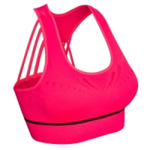 Rossmann Ideenwelt Sport Bustier cut outs Pink mit schwarzer Naht L/XL