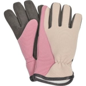 Ideenwelt Gartenhandschuhe Gr. M rosa & grau abgesetzt