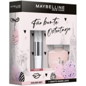 Rossmann Maybelline New York Oster Set Super Stay 24H Lippenstift Nr. 185 Rose Dust + Super Stay 7 