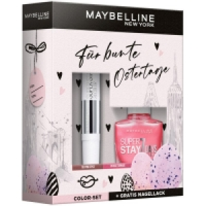 Maybelline New York Oster Set Super Stay 24H Lippenstift Nr. 760 Pink Spice + Super Stay 7