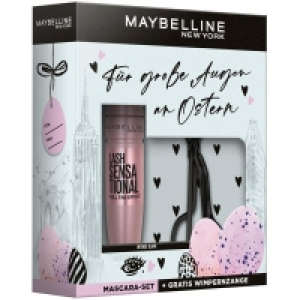 Maybelline New York Oster Set Lash Sensational Voller-Wimpern-Fächer Mascara Intense Black