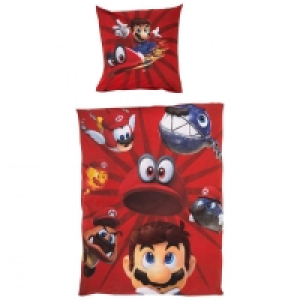 Dänisches Bettenlager  Kinderbettwäsche Mario (135x200, rot)