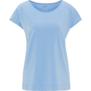 Adagio Shirt Sofie, Kurzarm, Steinchen-Besatz, überschnittene Schulte