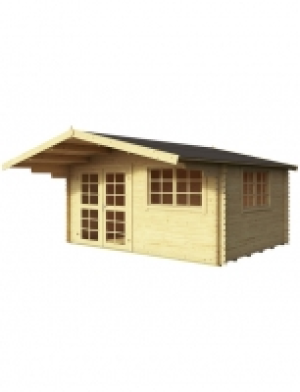 Hagebau  Blockbohlenhaus »England 1«, BxT: 425 x 444 cm, Satteldach