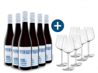 Lidl  6 x 0,75-l-Flasche Weinpaket Pfiffiger Blauer Zweigelt Barrique trocke