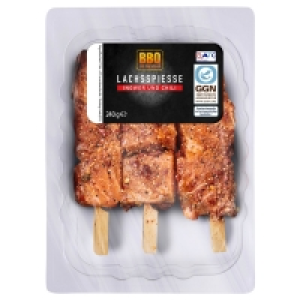 Aldi Süd  BBQ Lachsspieße 240 g