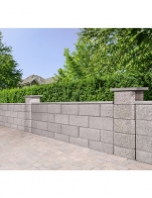 Hagebau  Abdeckplatte, BxHxL: 32 x 50 x 4 cm, glatt, Beton